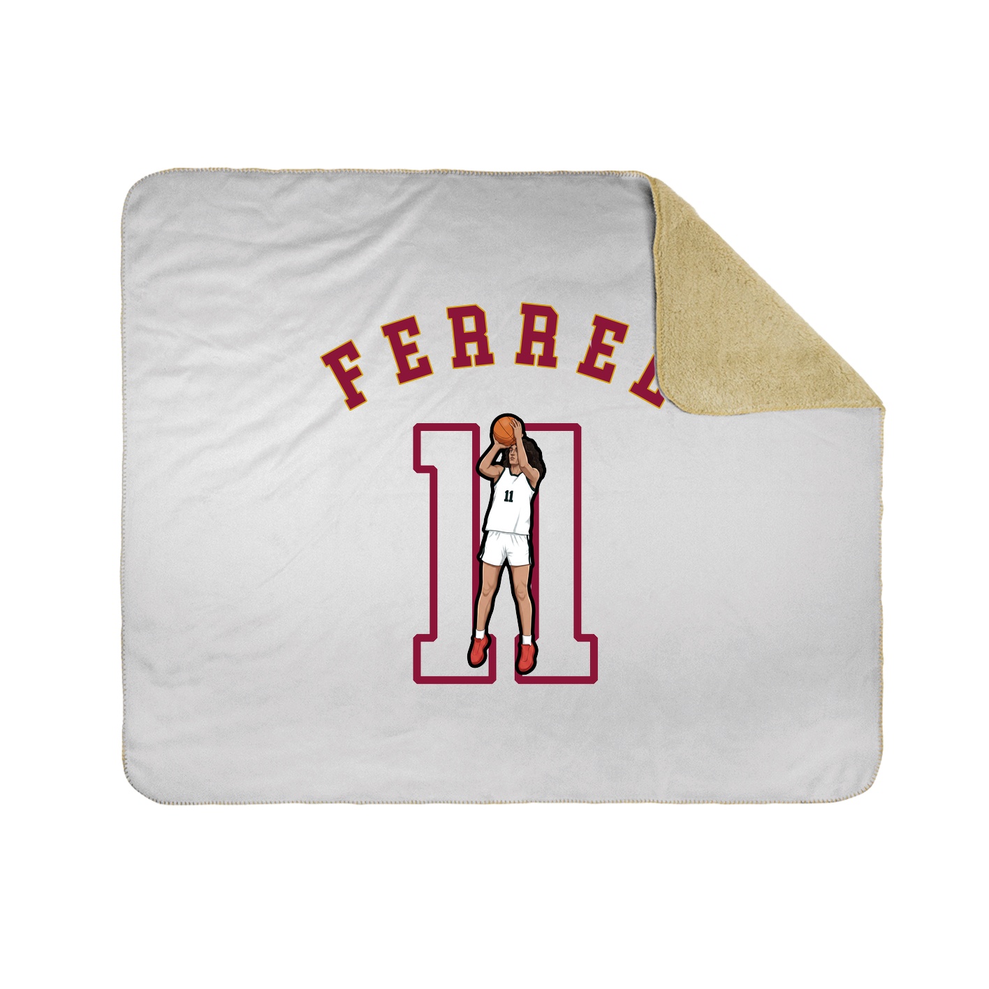 50x60 Sherpa Lined Throw Blanket