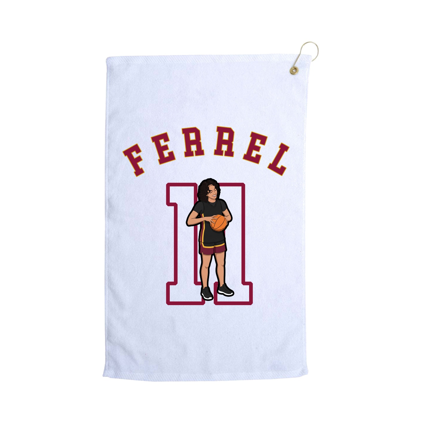 Golf Towel — Shirsey Arch in White