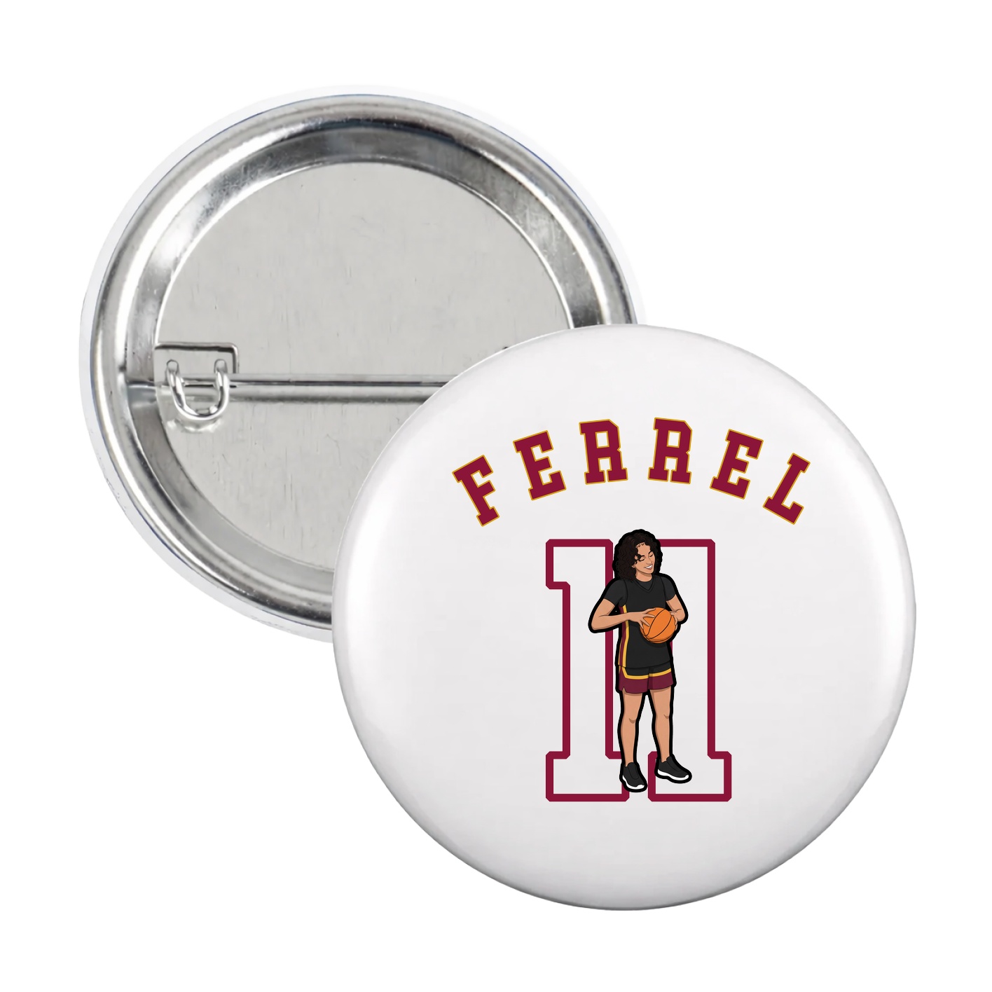 Game Day Button — Shirsey Arch in White