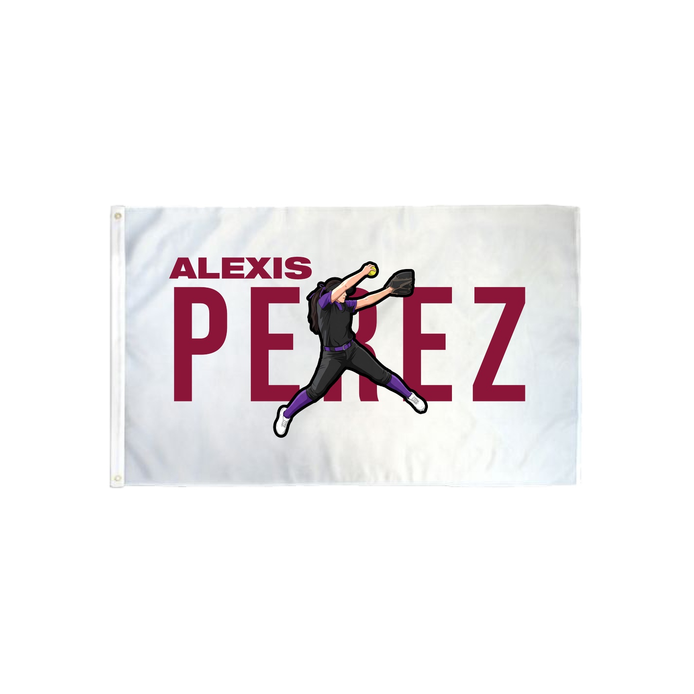 3x5 Flag — Player Name in Classic