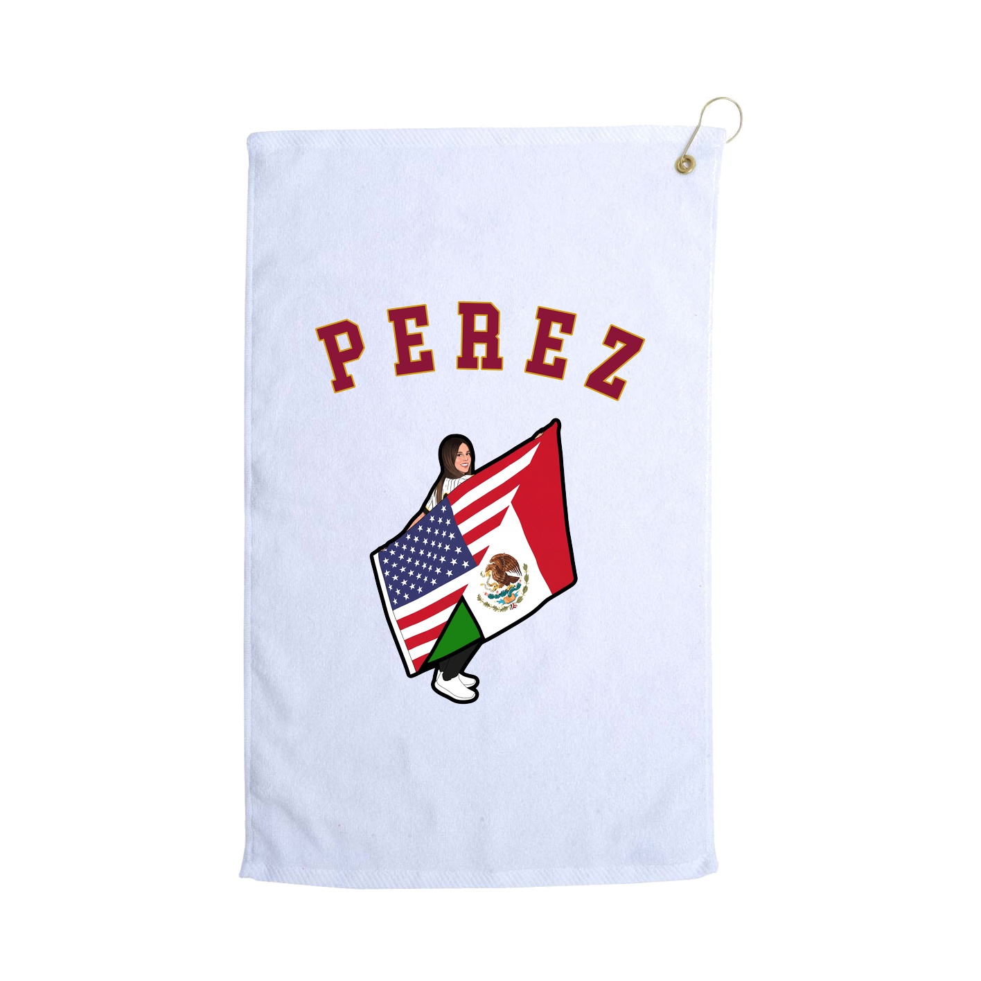 Golf Towel — Shirsey Arch in White