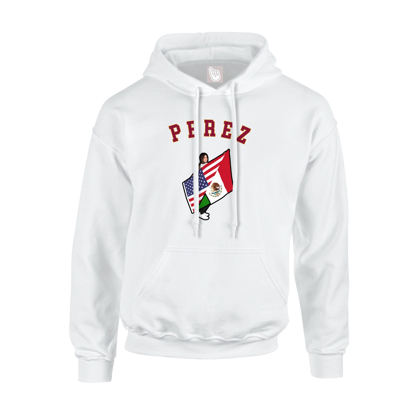 Youth Hoodie — Shirsey Arch in White