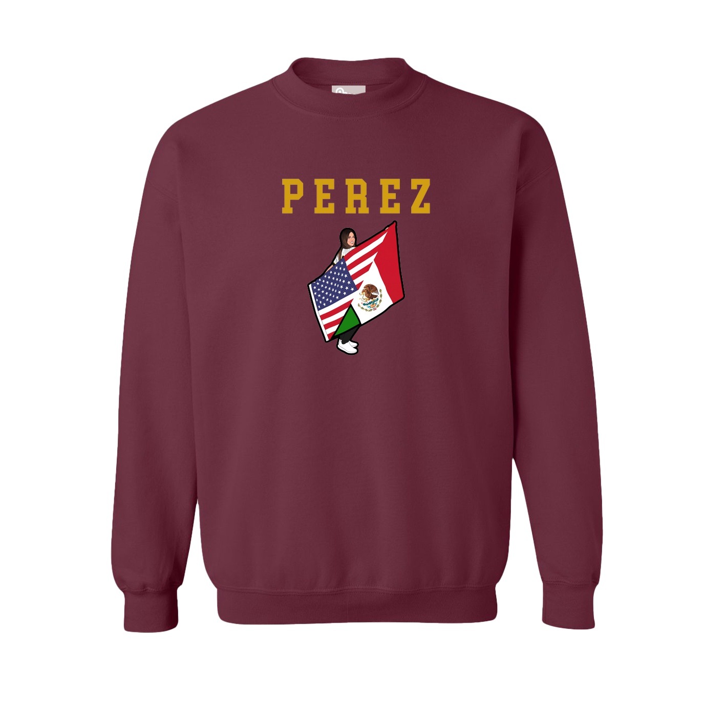 Fleece Crew — Shirsey in Maroon