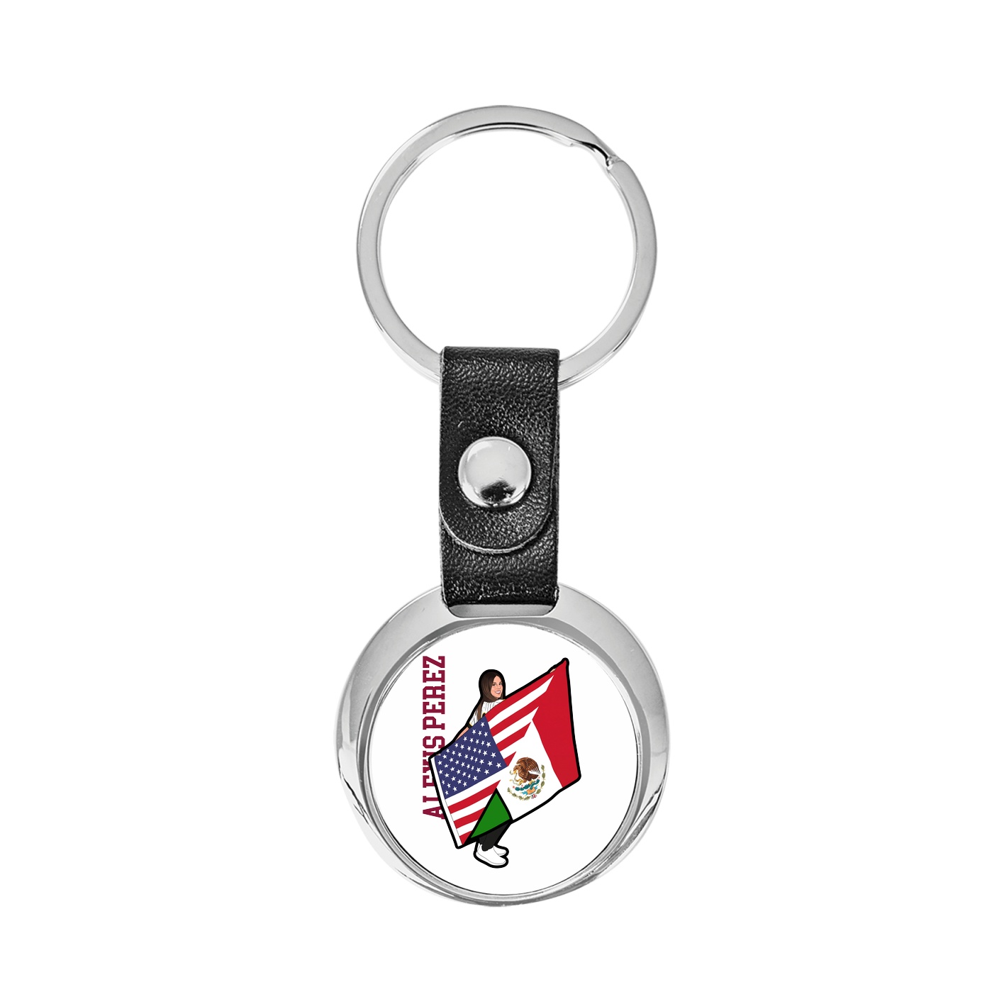 Key Chain — Name Vertical in Classic