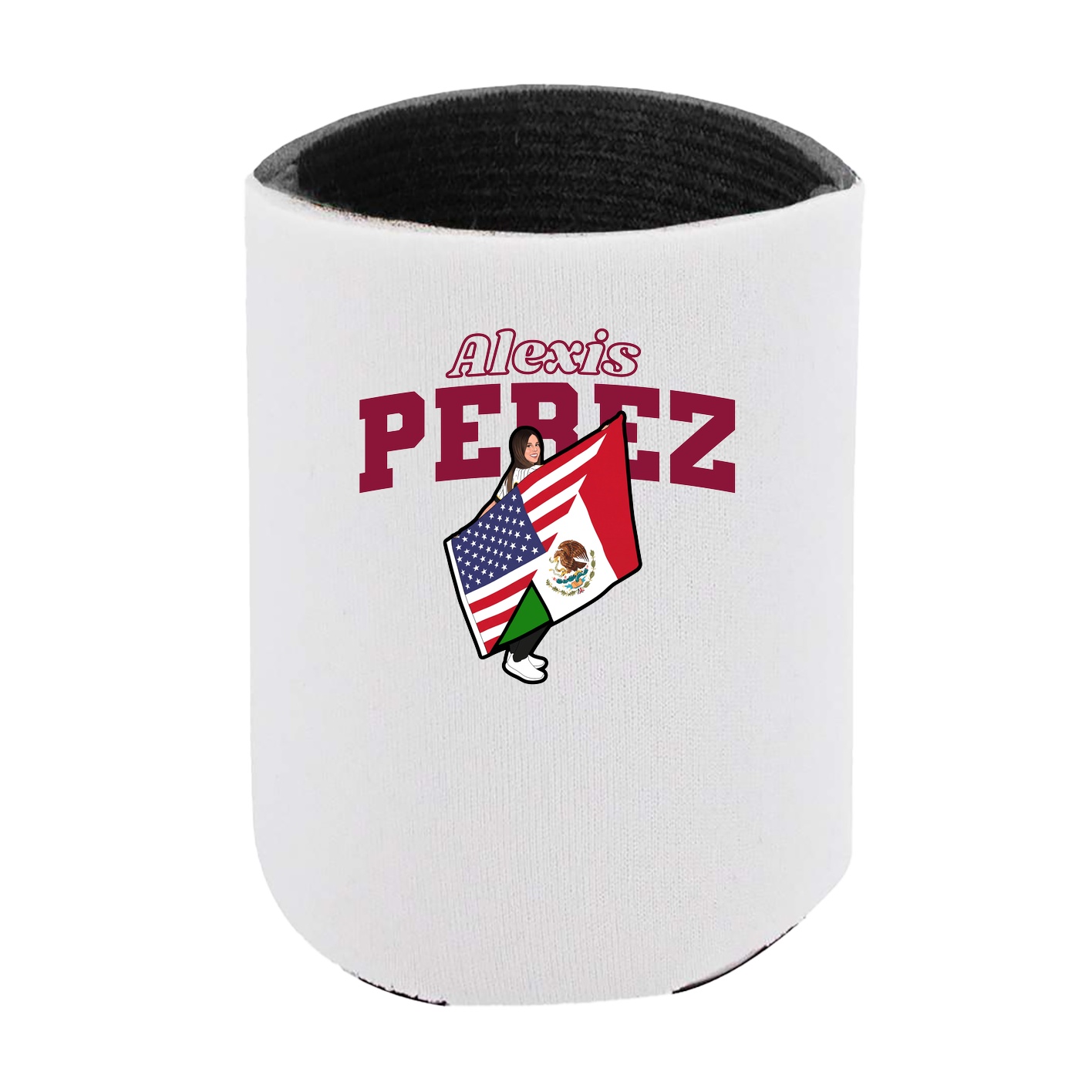 Can Holder — Name Arch in White
