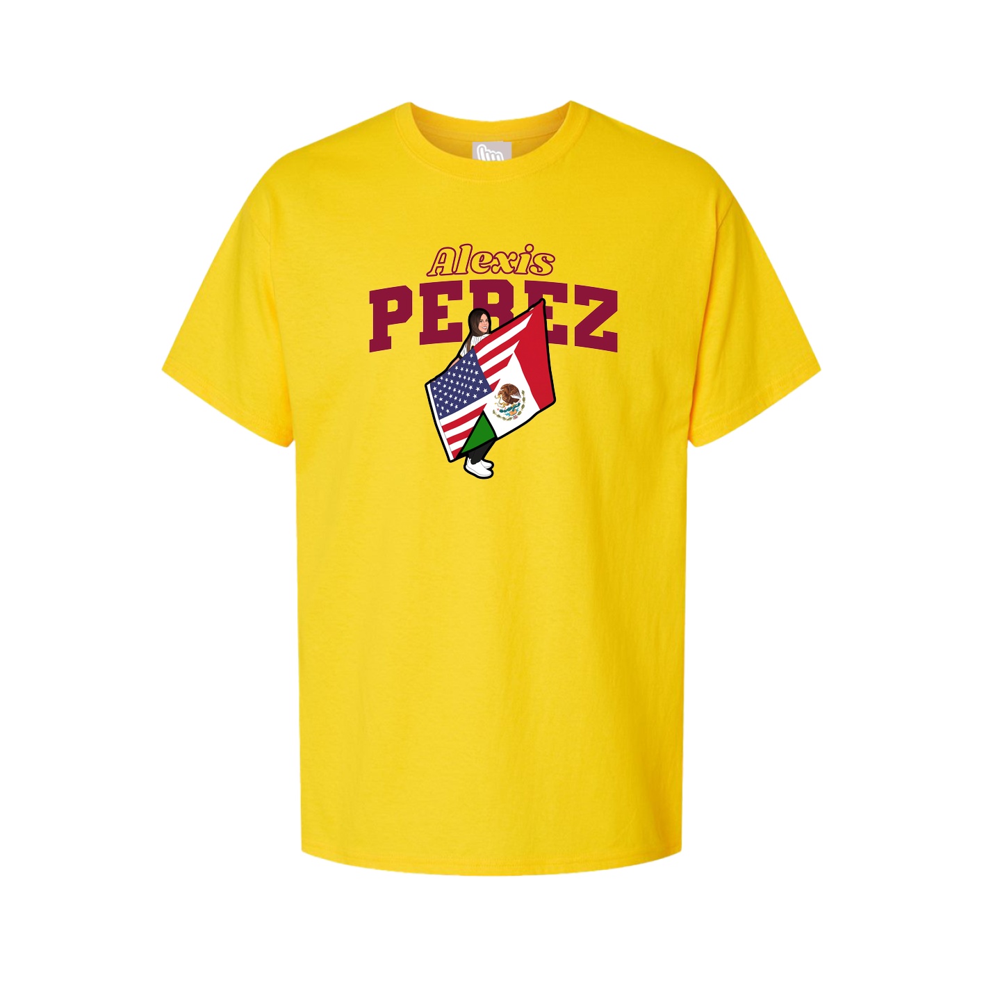 Youth Tee — Name Arch in Gold