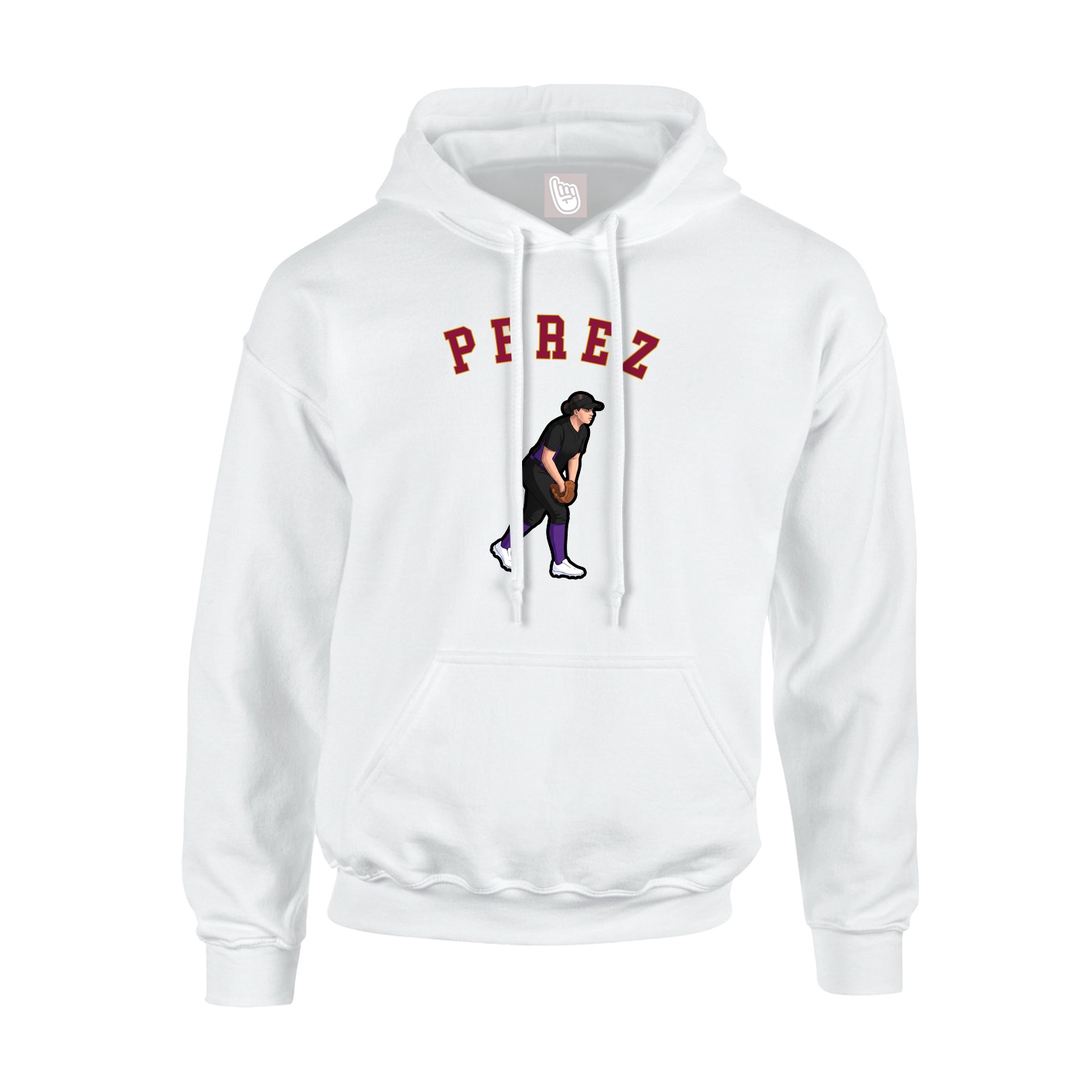 Youth Hoodie — Shirsey Arch in White