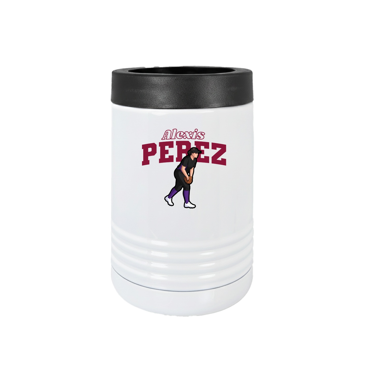 Beverage Holder — Name Arch in White
