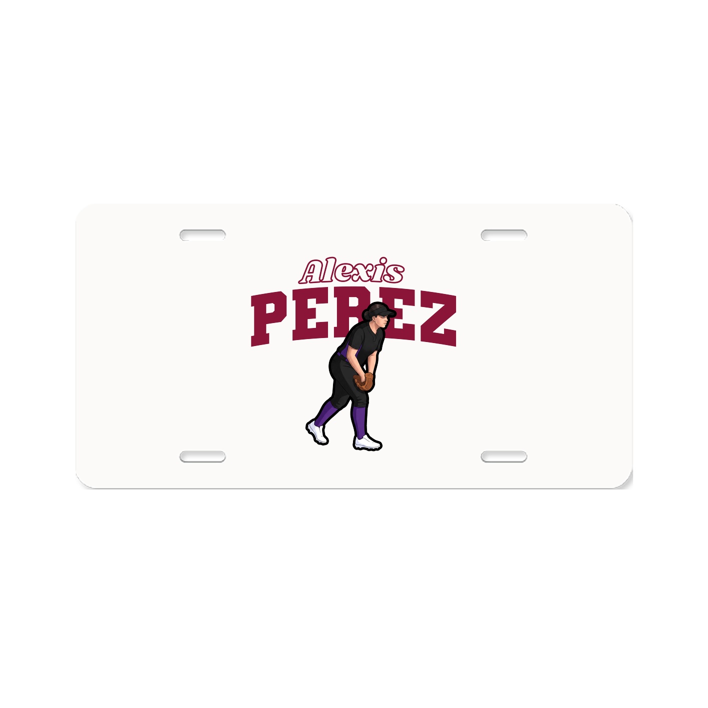 License Plate — Name Arch in Classic