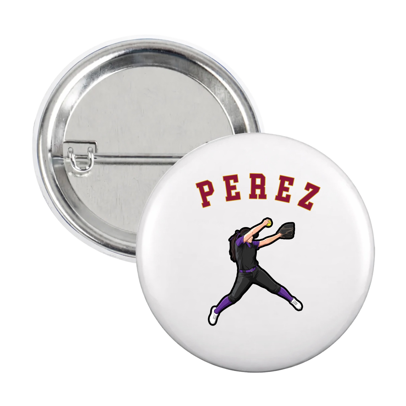 Game Day Button — Shirsey Arch in White