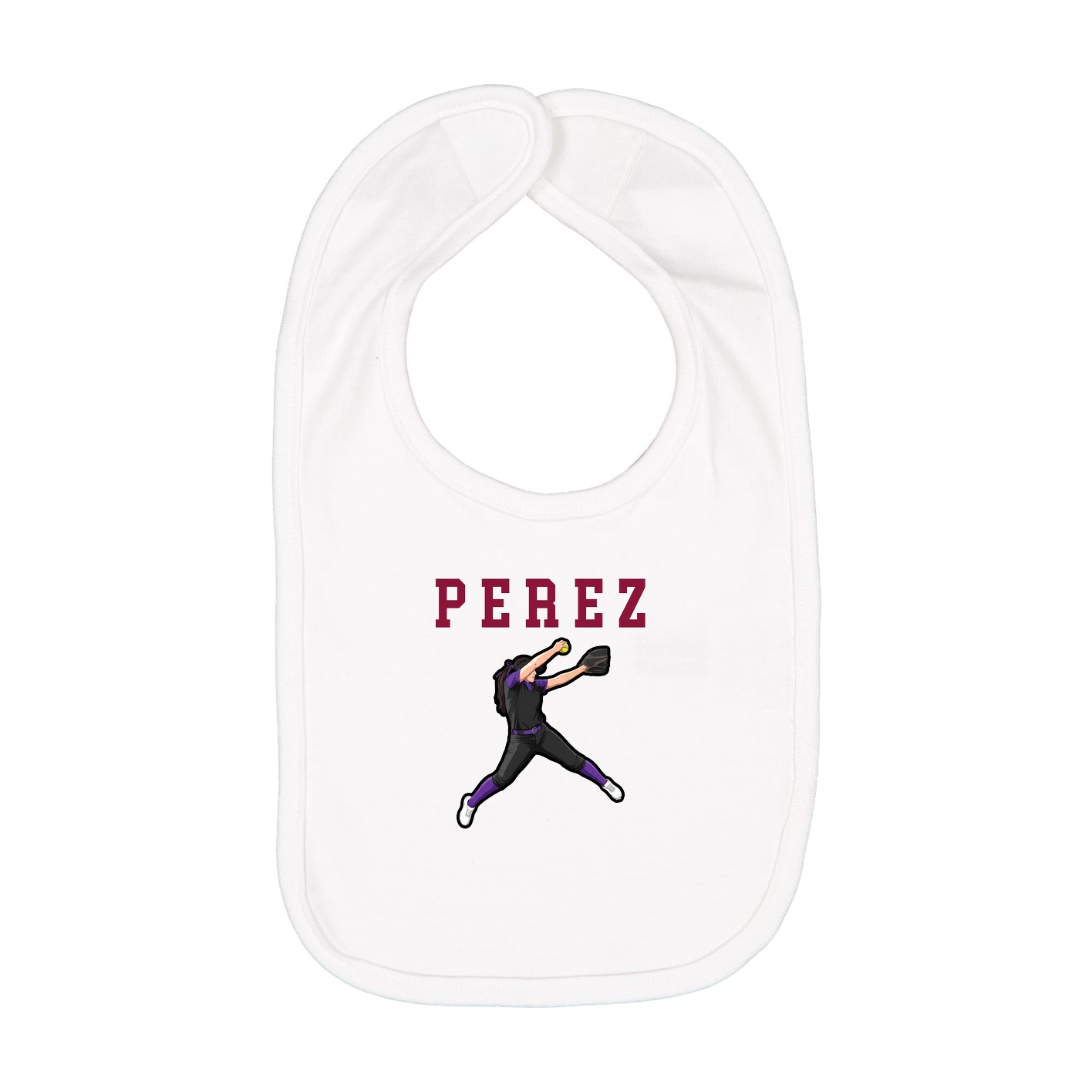 Infant Bib — Shirsey in White
