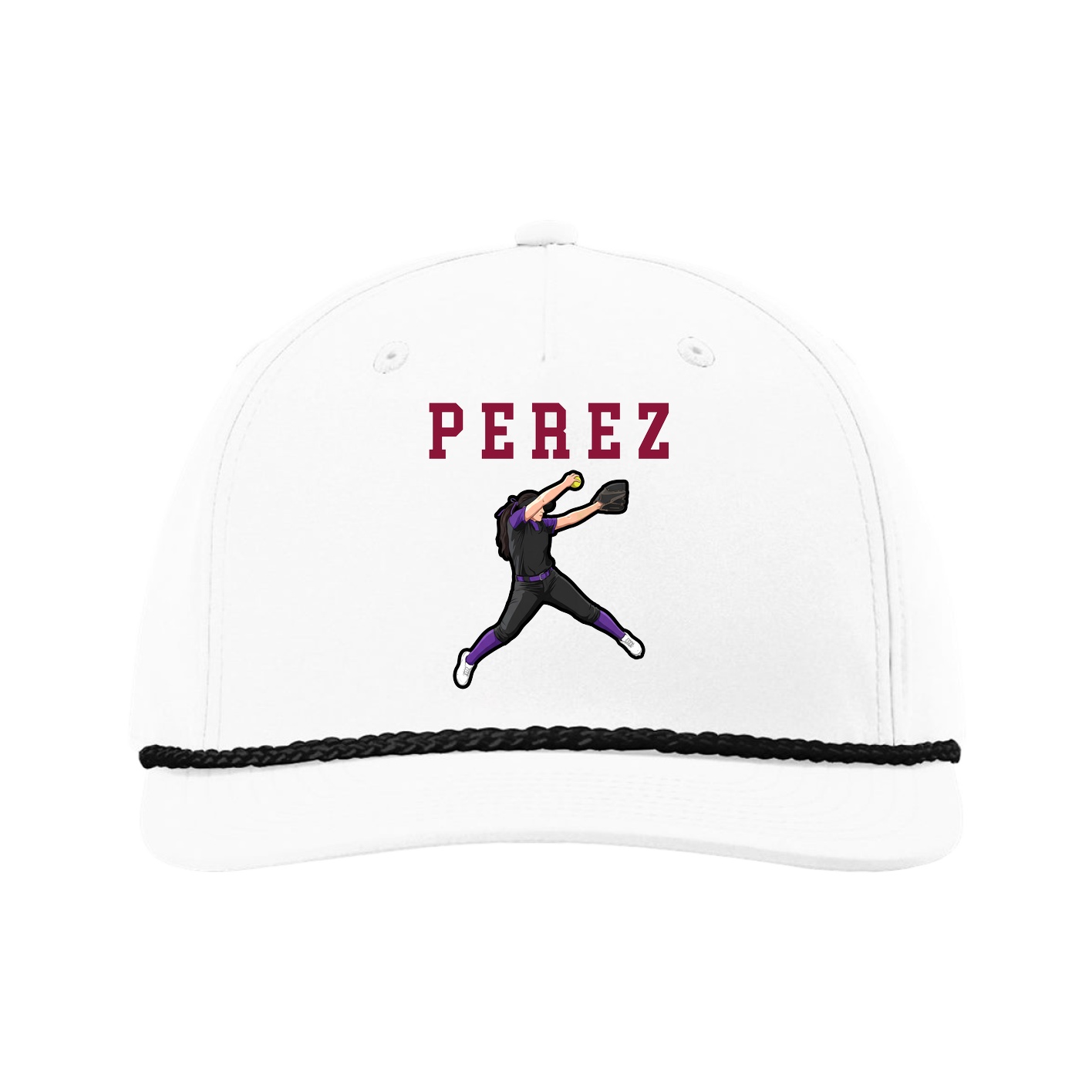 Five-Panel Classic Rope Cap — Shirsey in White