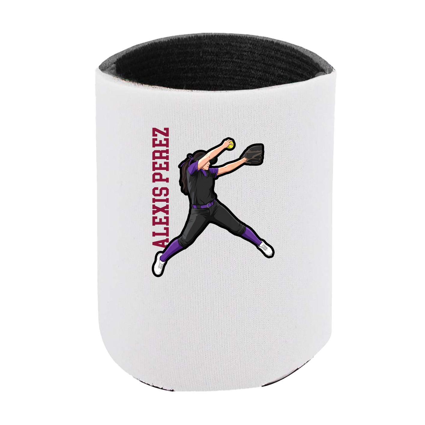 Can Holder — Name Vertical in White