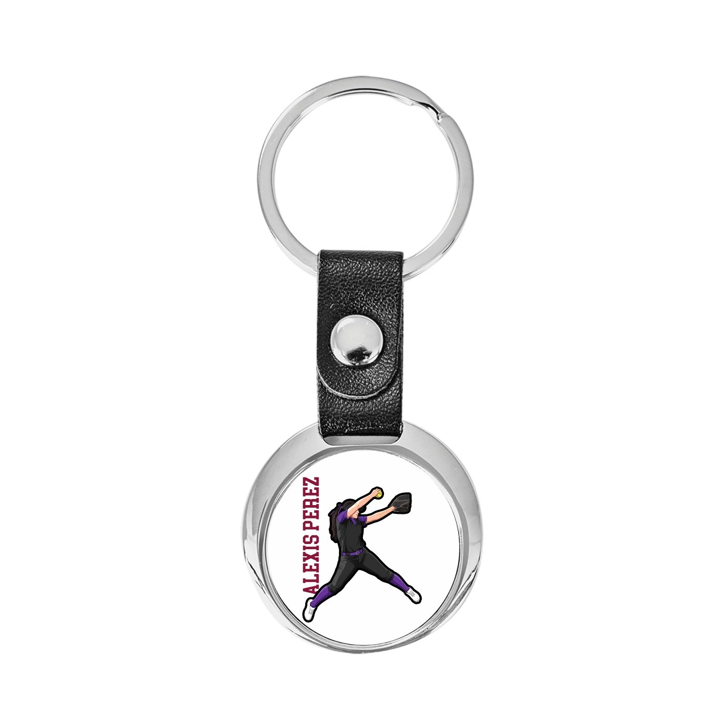 Key Chain — Name Vertical in Classic