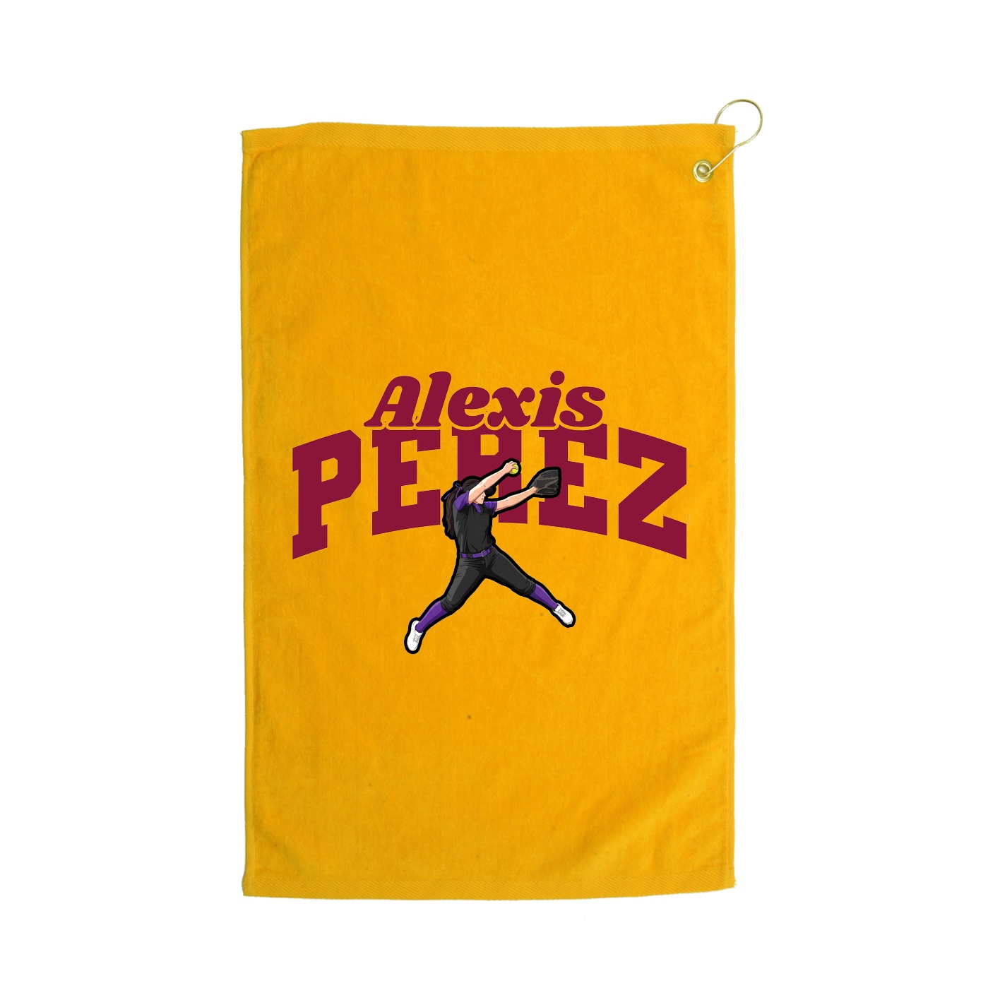 Golf Towel — Signature Arch in Gold