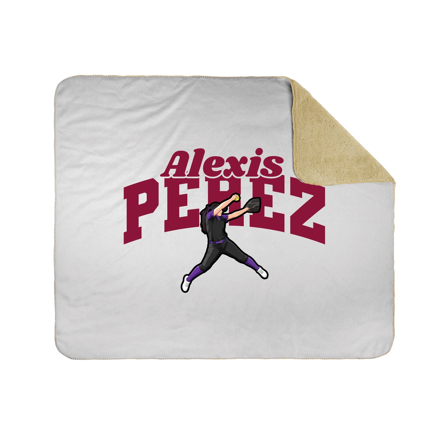 Throw Blanket — Signature Arch in White