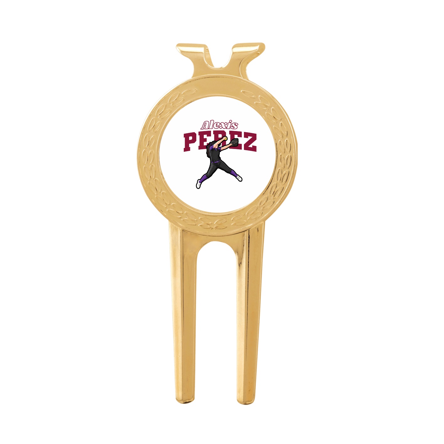 Divot Tool with Ball Marker — Name Arch in Classic