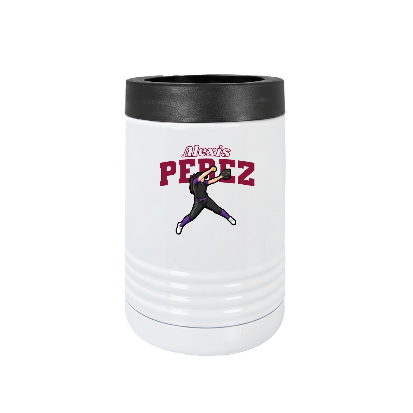 Beverage Holder — Name Arch in White