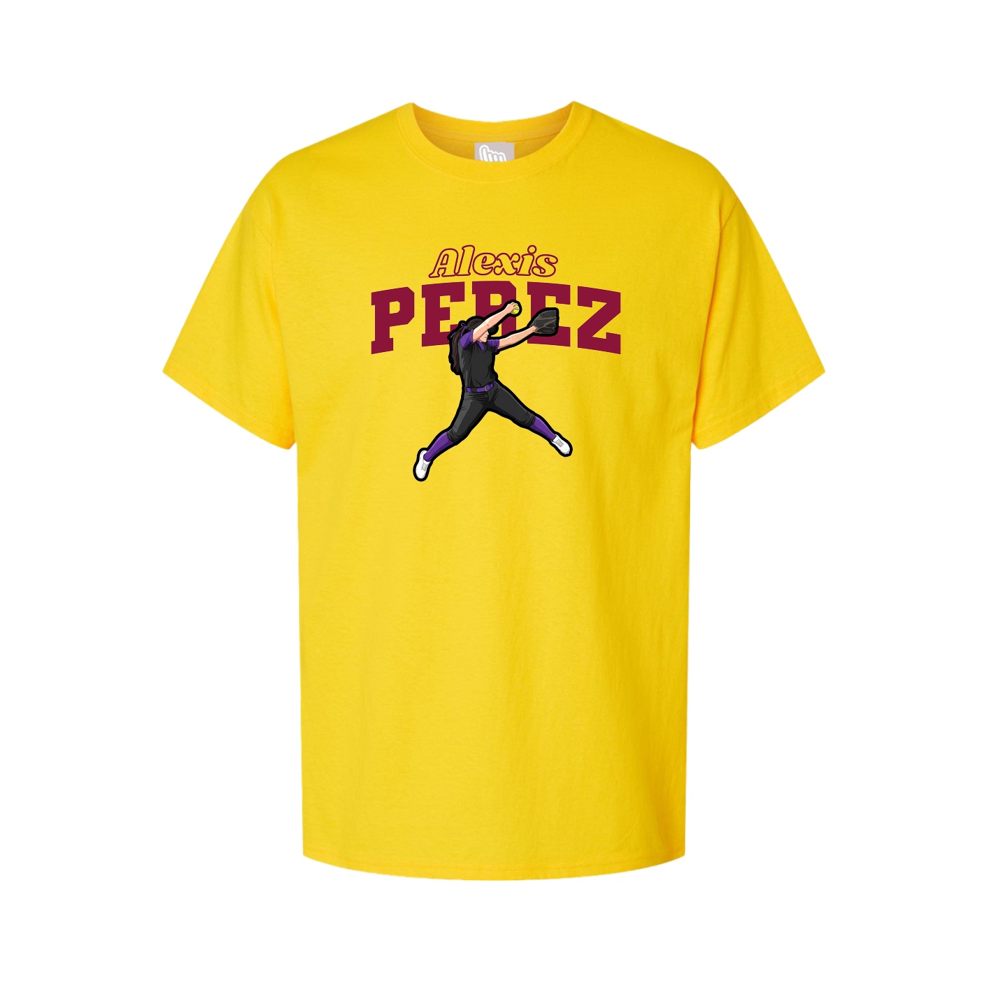 Youth Tee — Name Arch in Gold