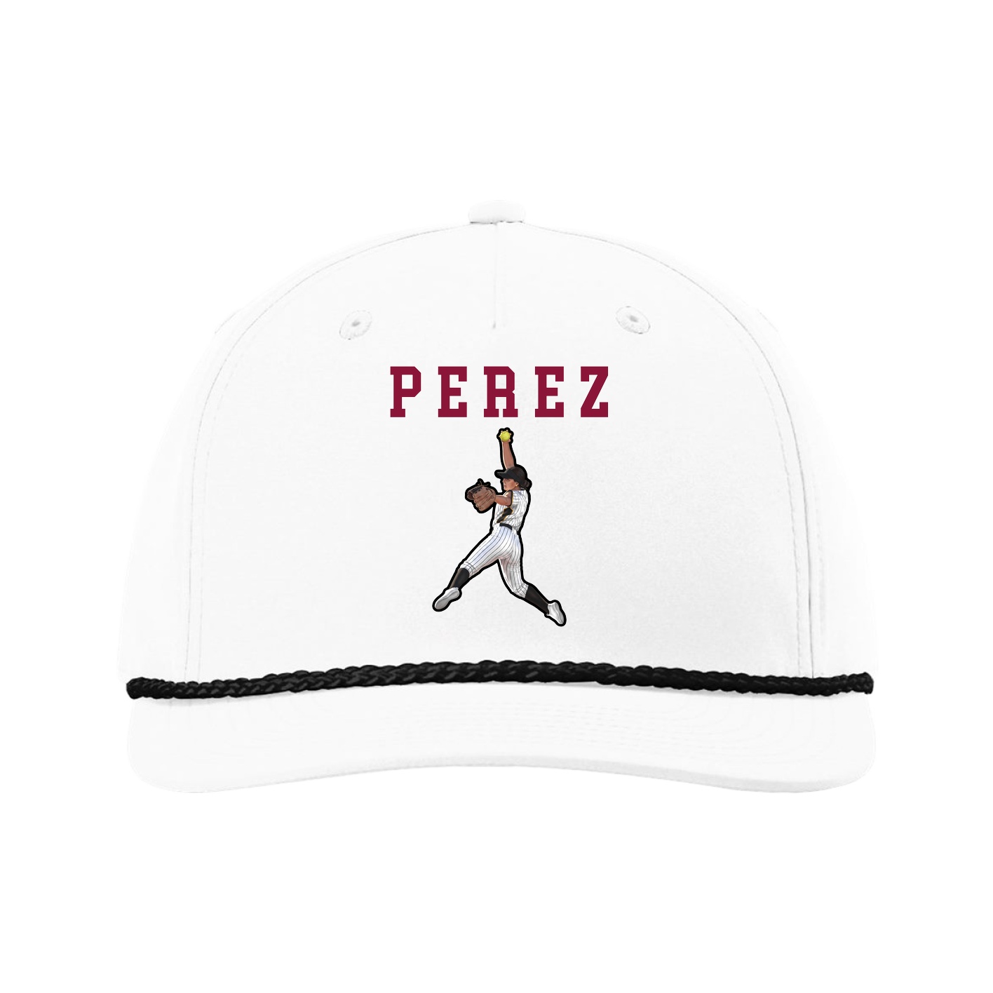 Five-Panel Classic Rope Cap — Shirsey in White