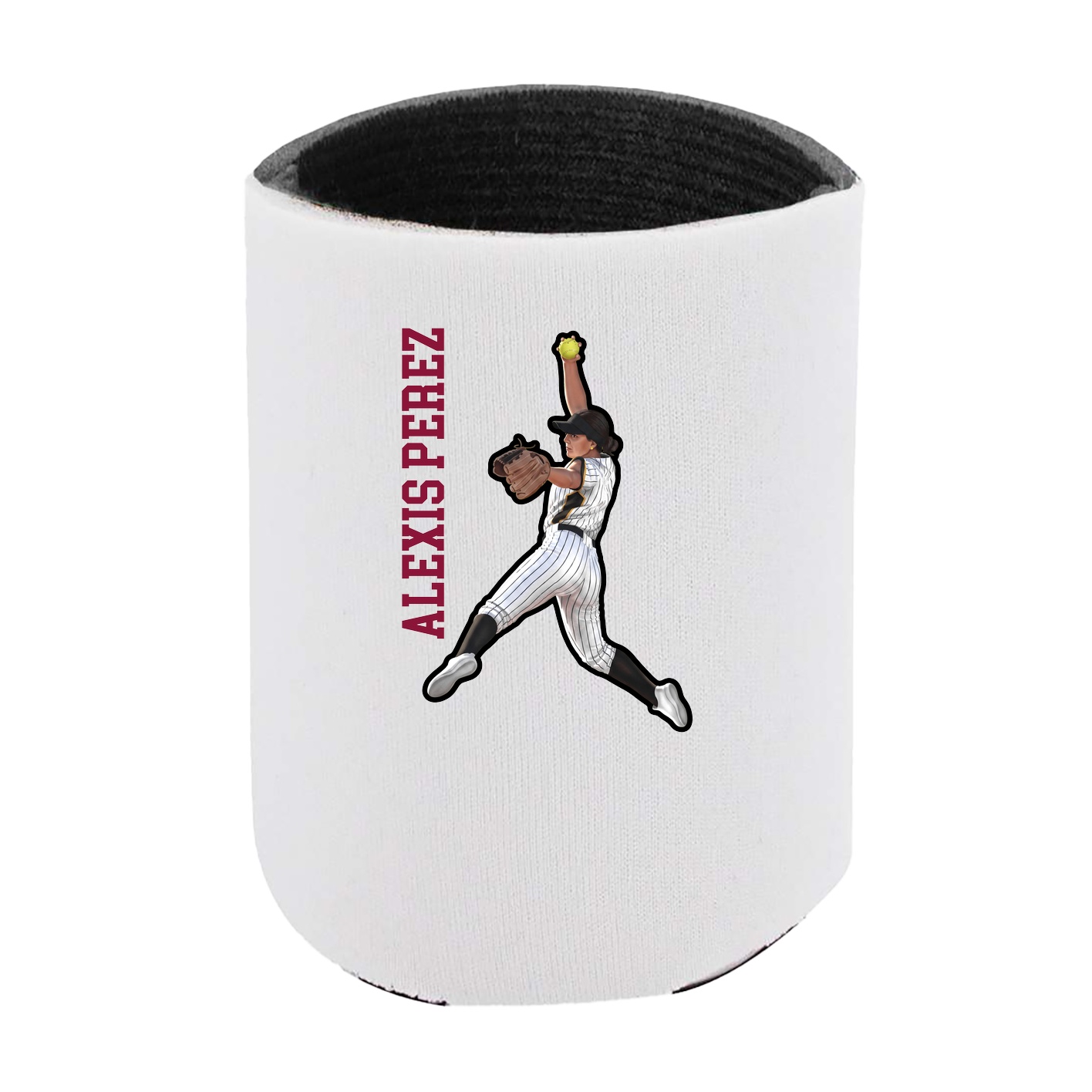 Can Holder — Name Vertical in White