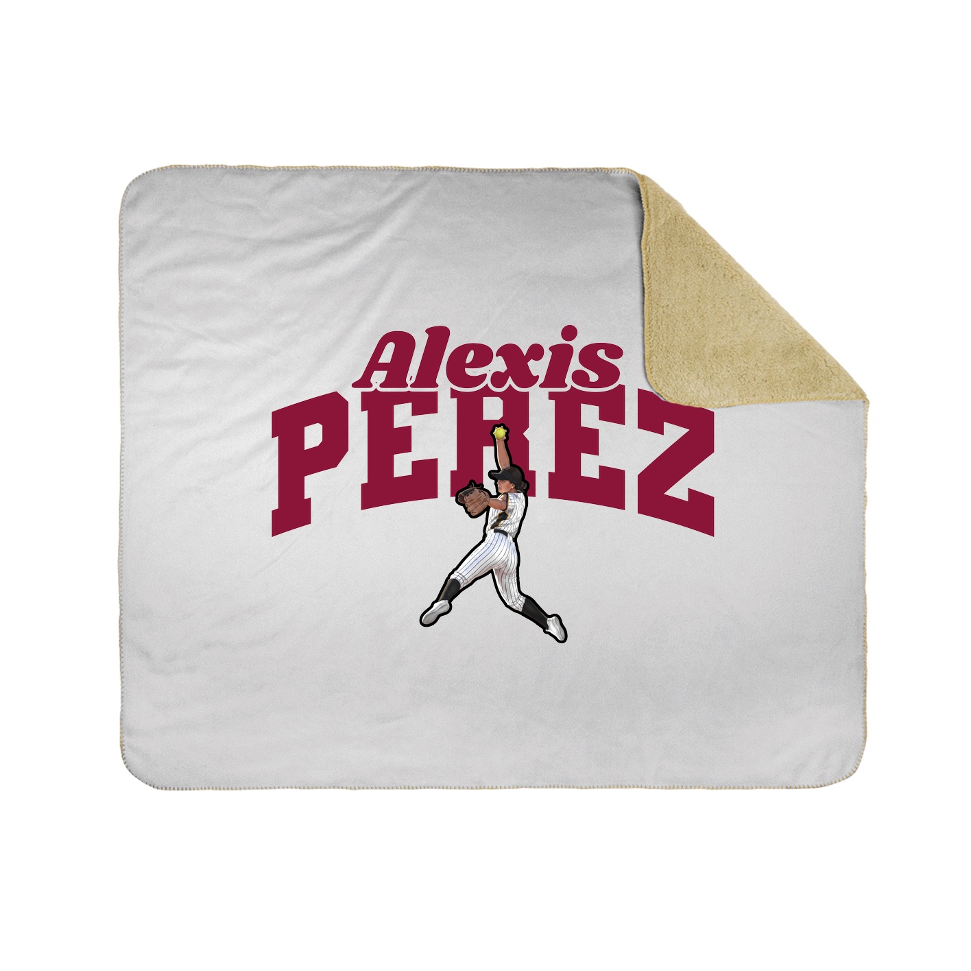 Throw Blanket — Signature Arch in White