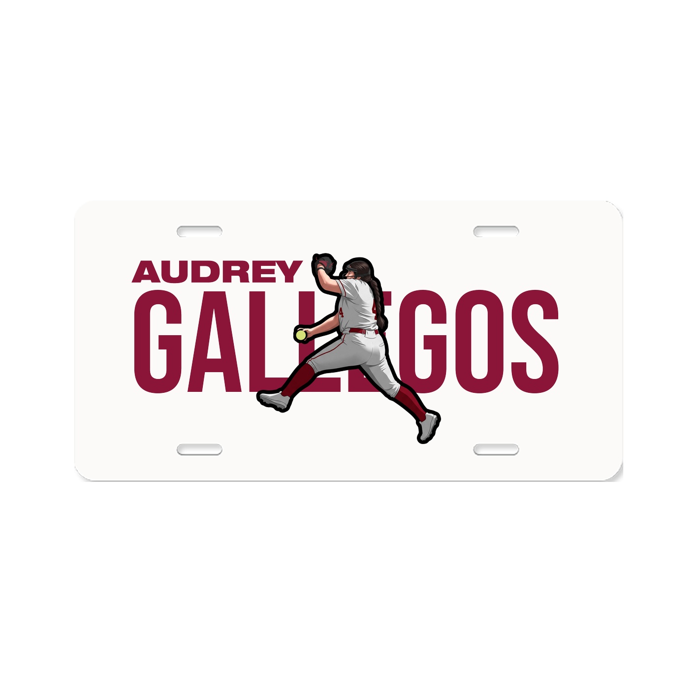 License Plate — Player Name in Classic