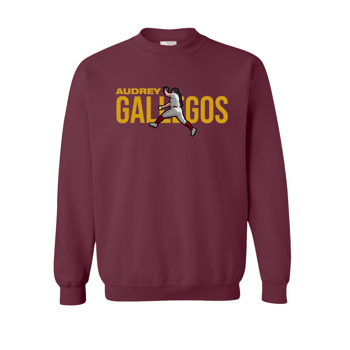 Fleece Crew — Player Name in Maroon