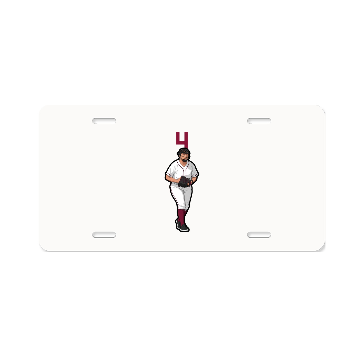 License Plate — Number Top in Classic