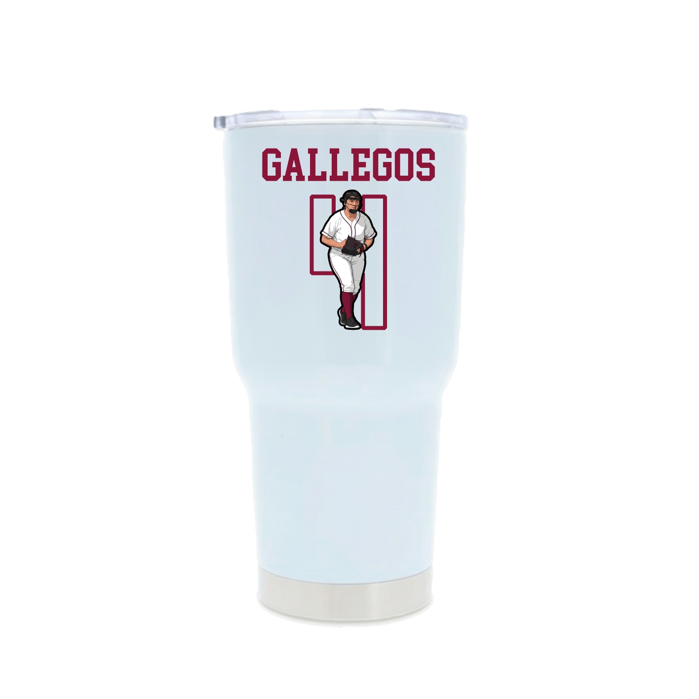 30oz Stainless Steel Tumbler — Shirsey in White