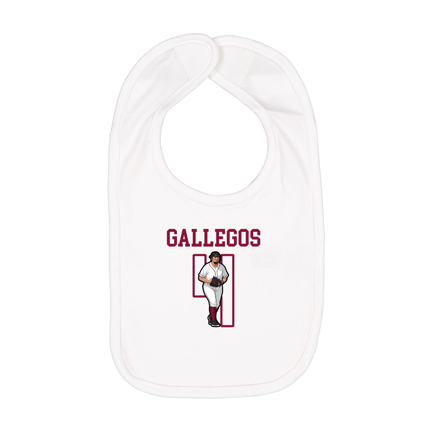 Infant Bib — Shirsey in White