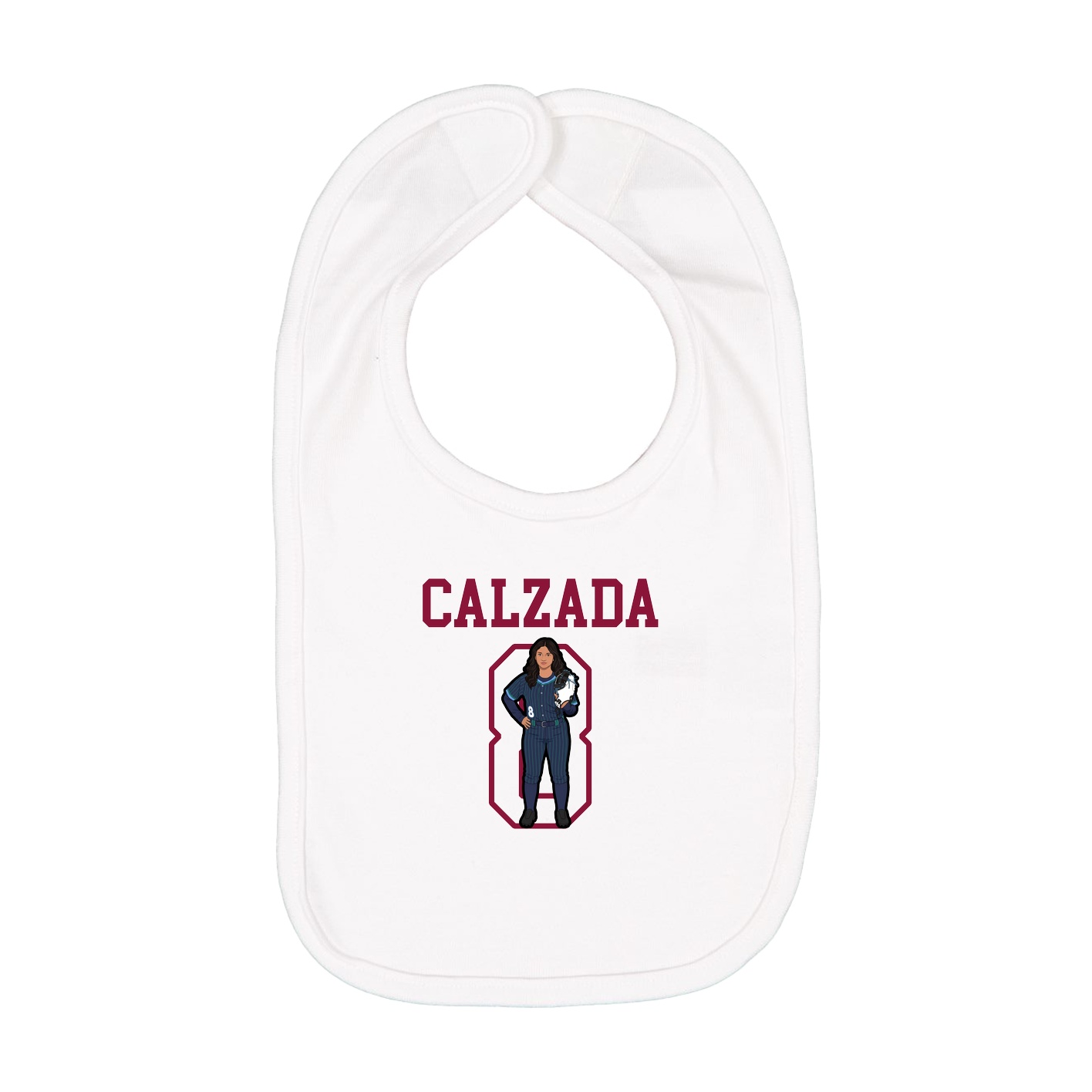Infant Bib — Shirsey in White