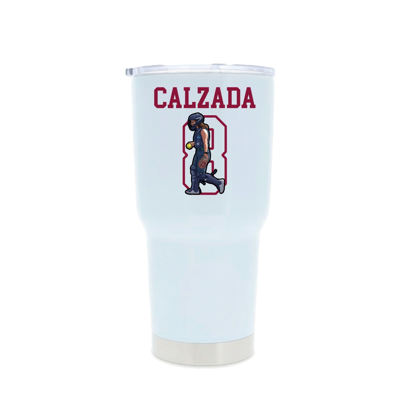30oz Stainless Steel Tumbler — Shirsey in White