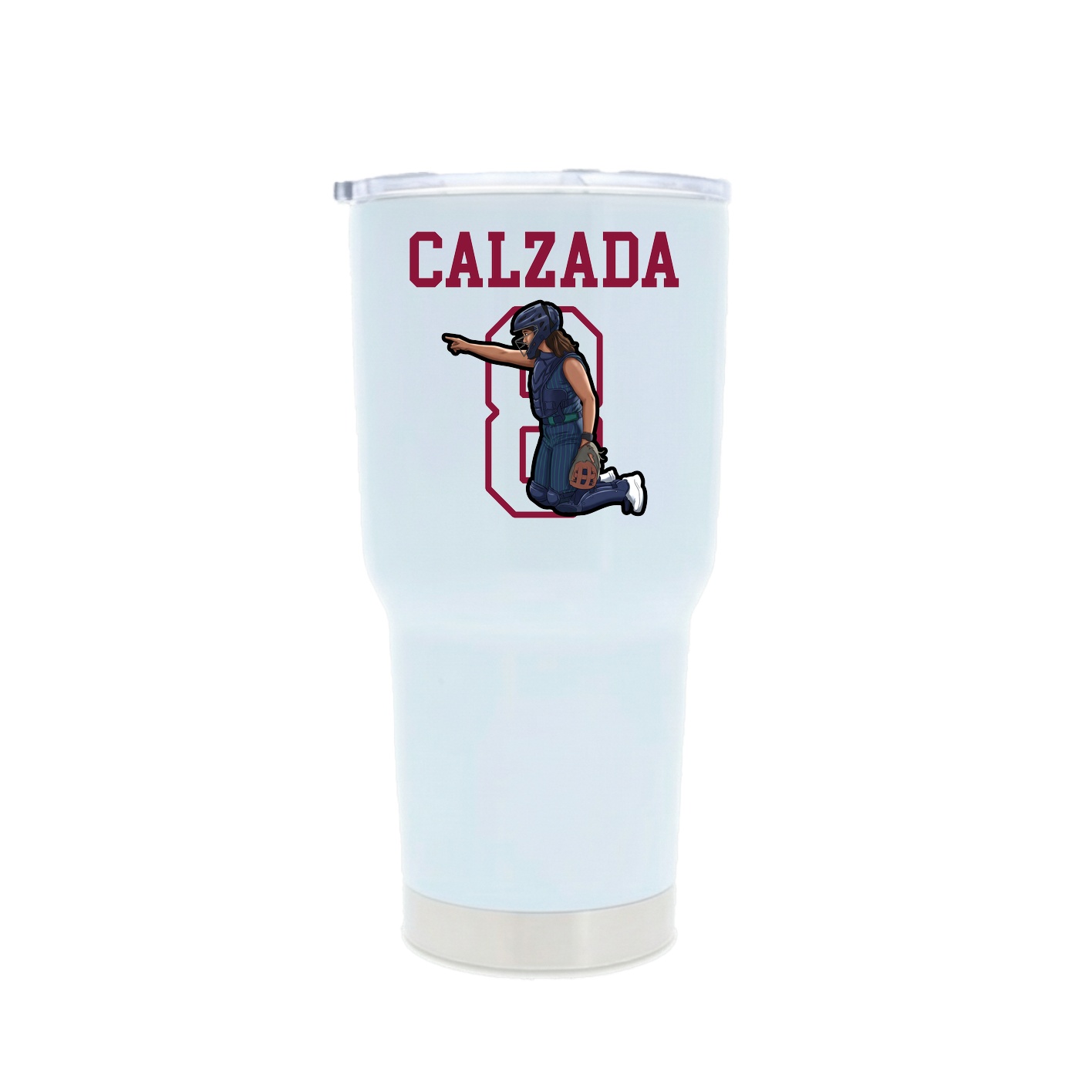 30oz Stainless Steel Tumbler — Shirsey in White