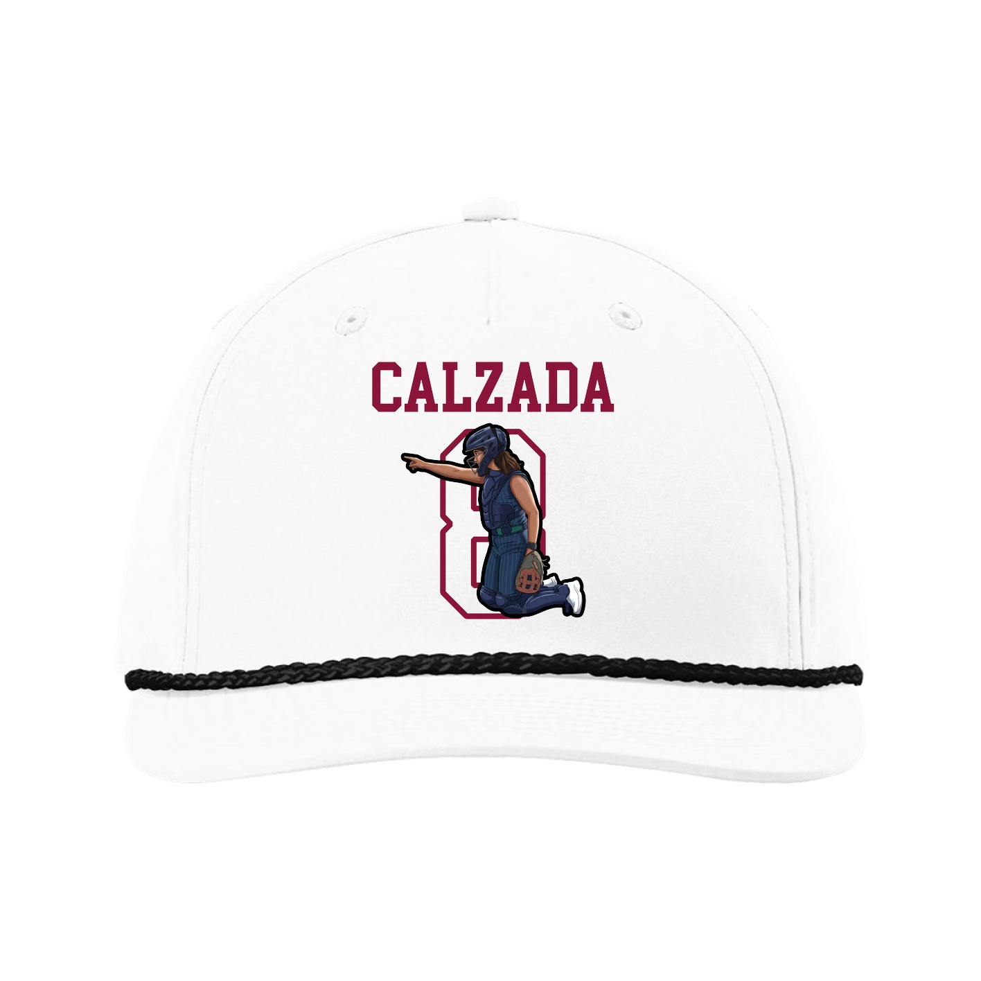 Five-Panel Classic Rope Cap — Shirsey in White