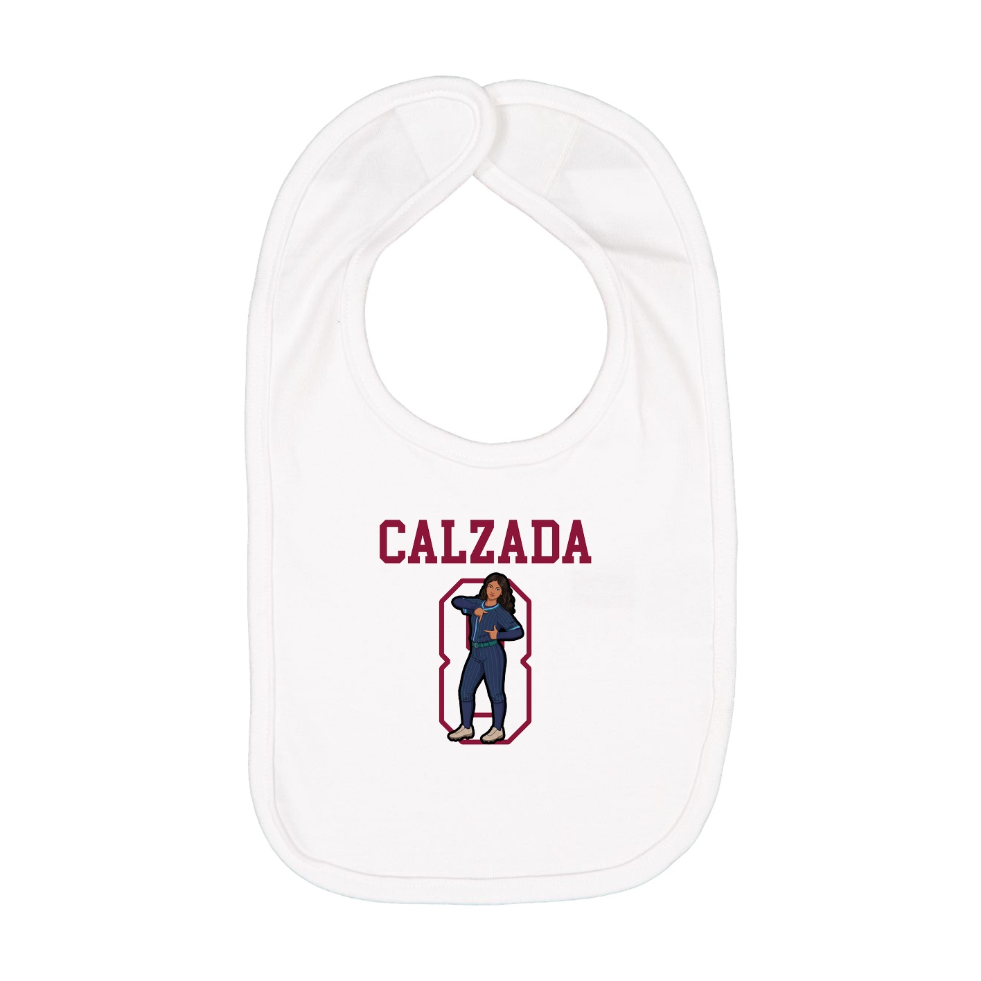 Infant Bib — Shirsey in White