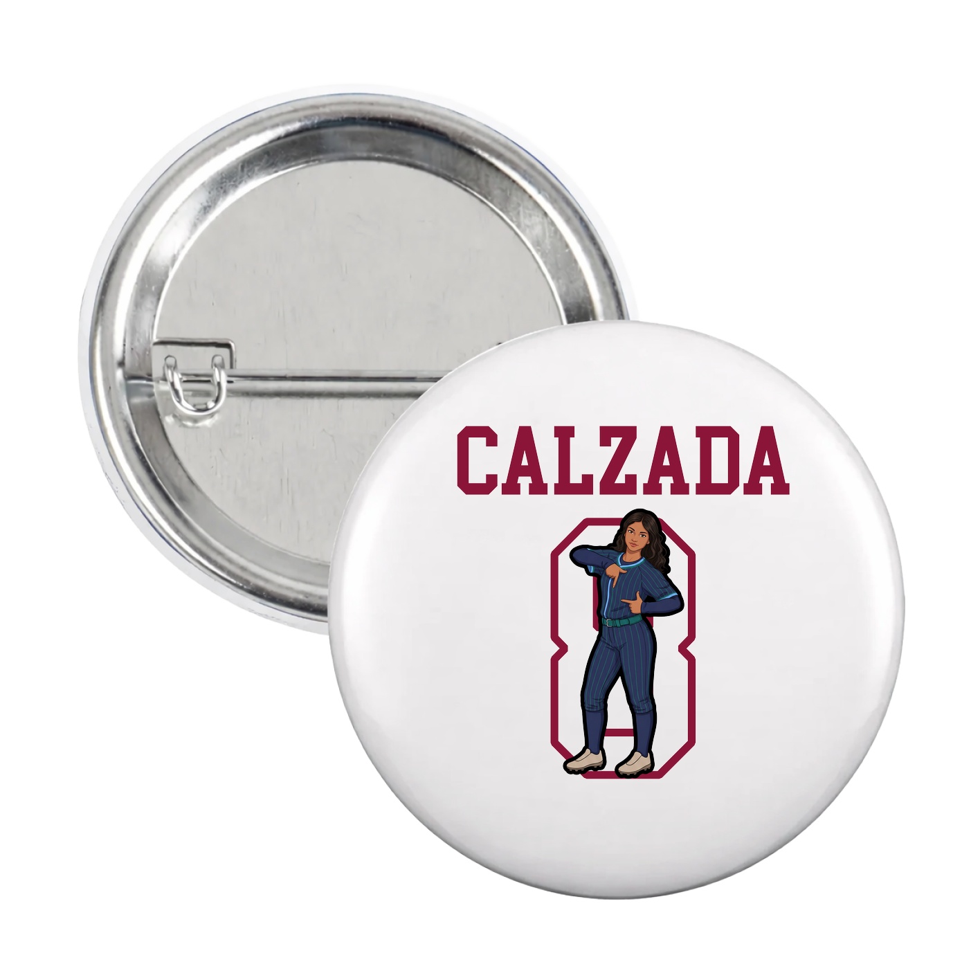 Game Day Button — Shirsey in White