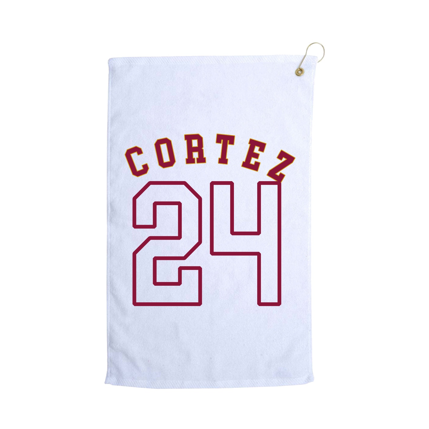 Golf Towel — Shirsey Arch in White