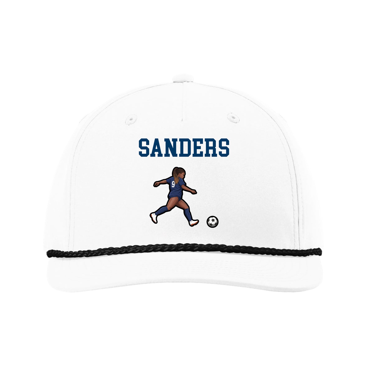 Five-Panel Classic Rope Cap — Shirsey in White