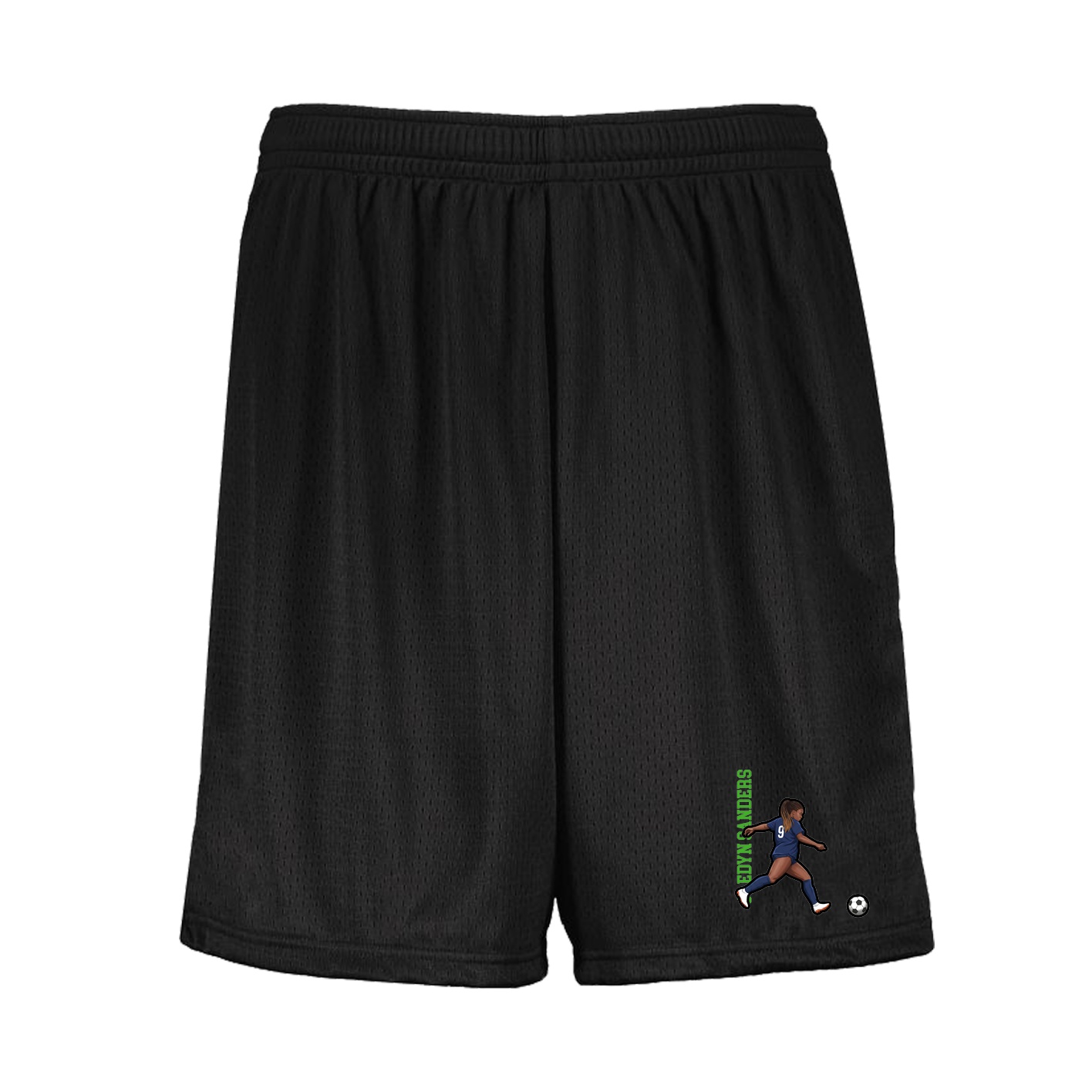 Shorts — Name Vertical in Black