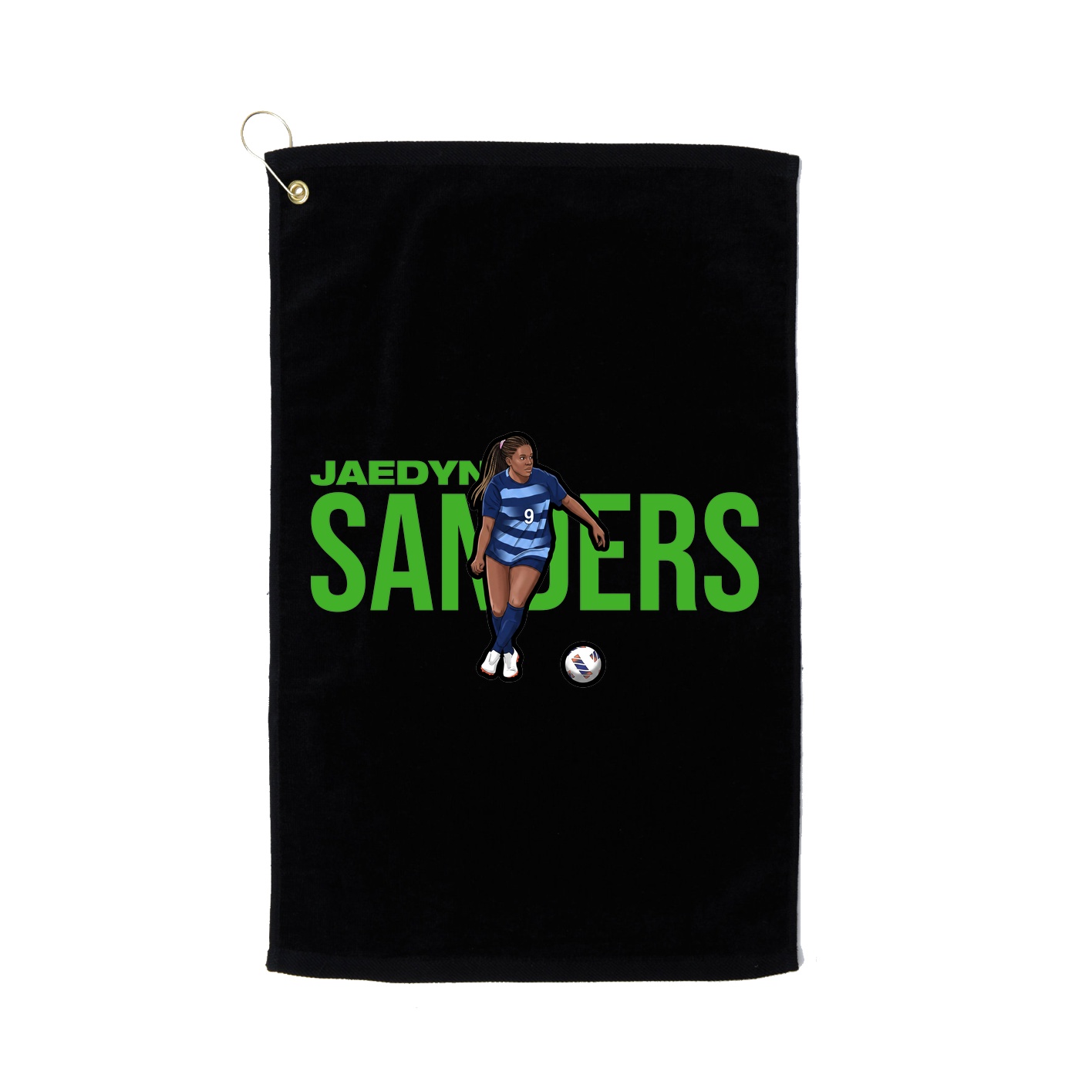 Golf Towel — Player Name in Black