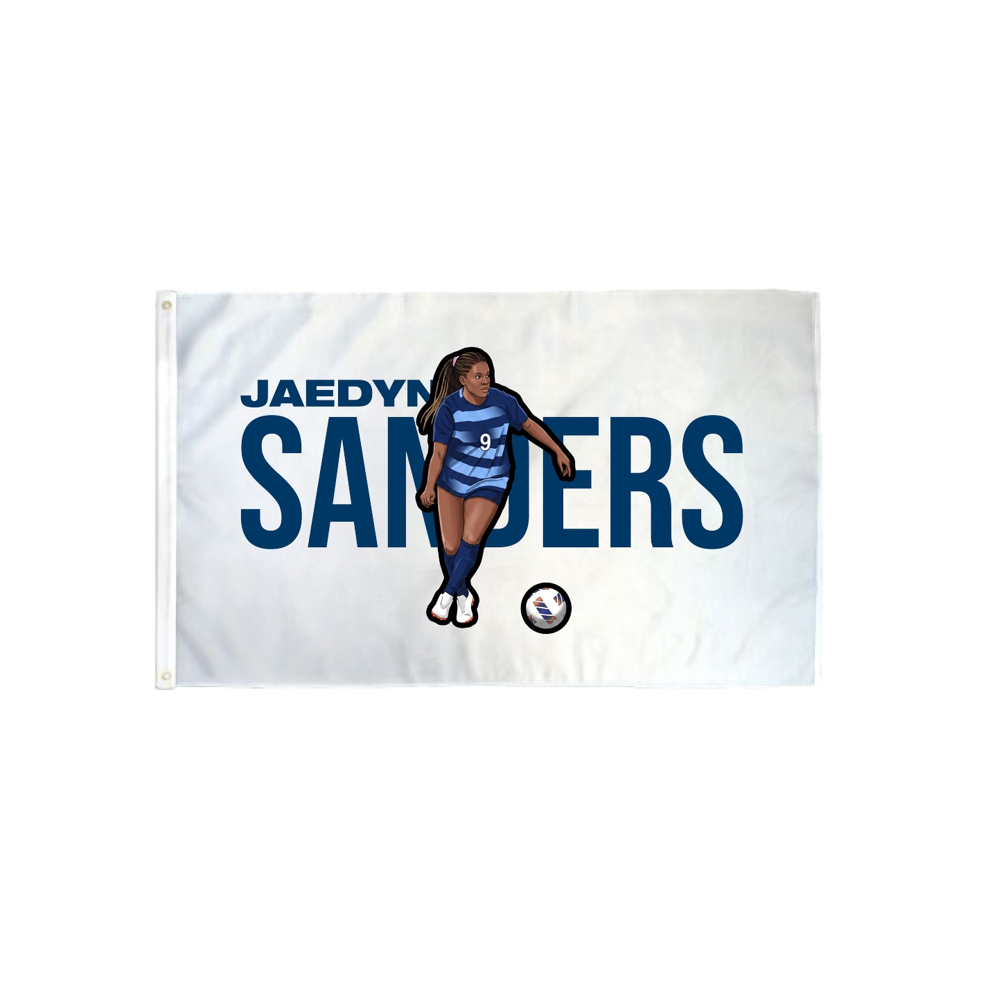 3x5 Flag — Player Name in Classic