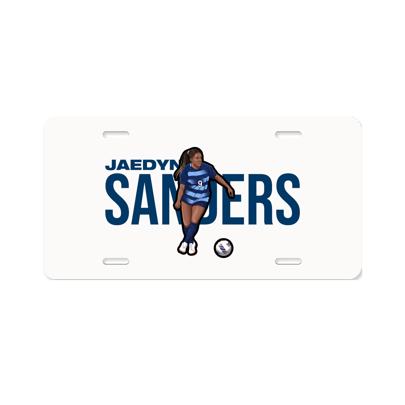 License Plate — Player Name in Classic