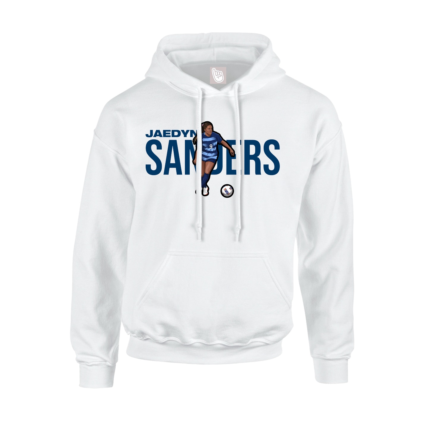 Hoodie — Player Name in White