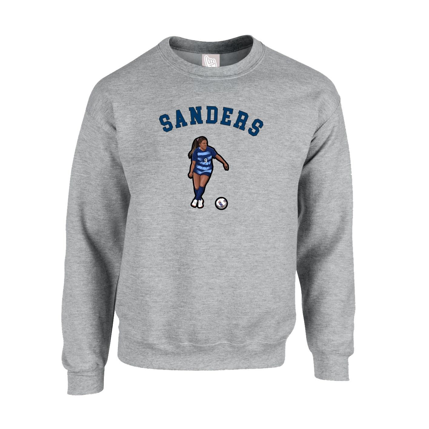 Fleece Crew — Shirsey Arch in Grey