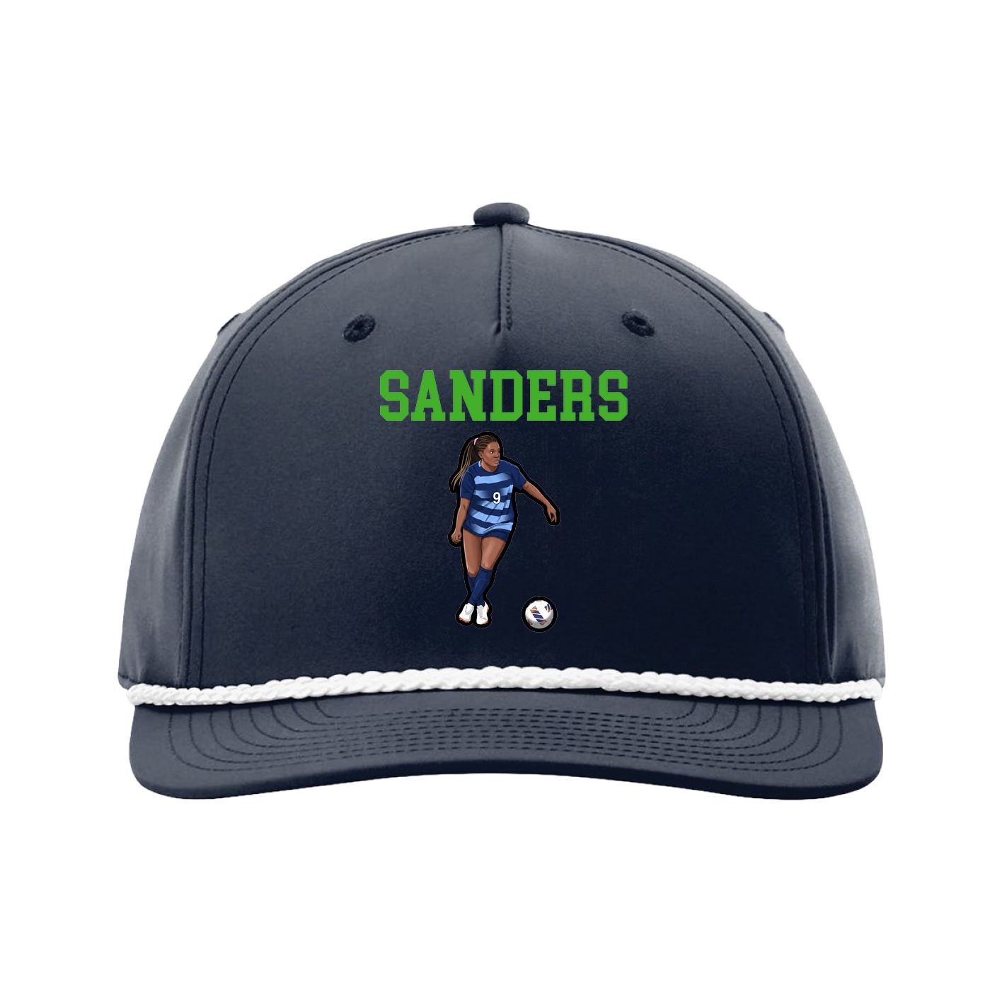 Five-Panel Classic Rope Cap — Shirsey in Navy