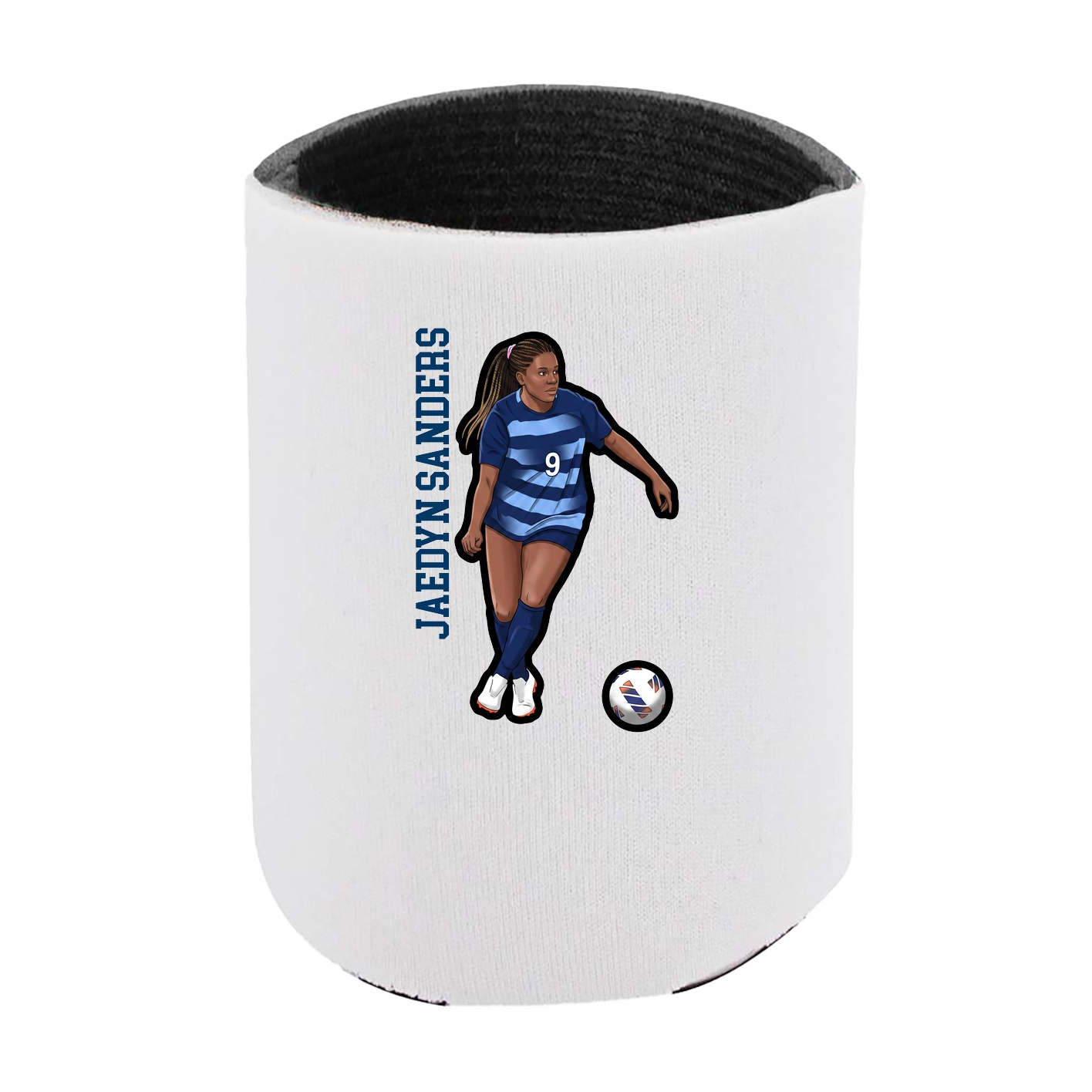 Can Holder — Name Vertical in White