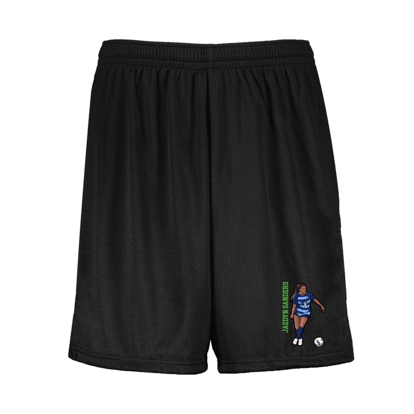 Shorts — Name Vertical in Black