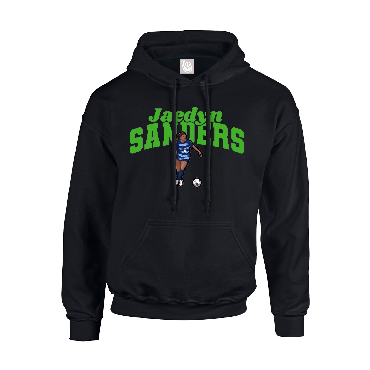 Hoodie — Signature Arch in Black