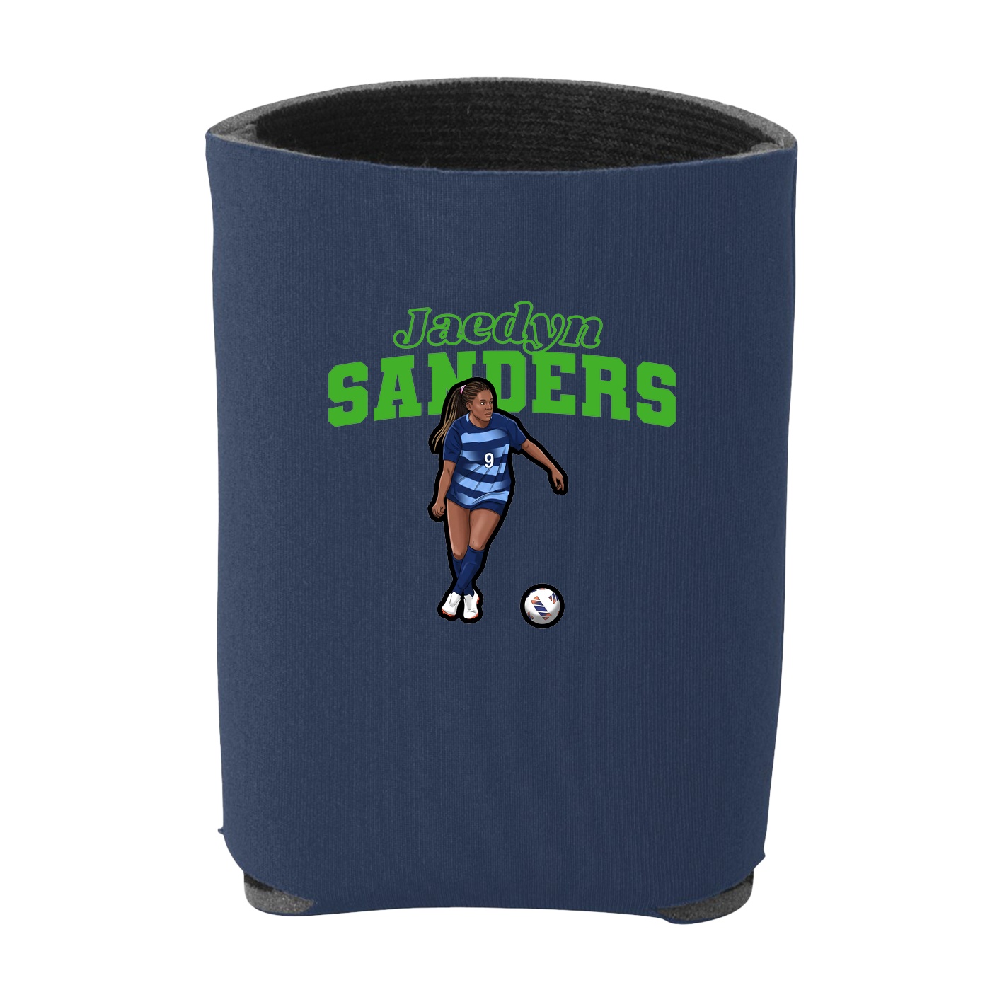 Can Holder — Name Arch in Navy